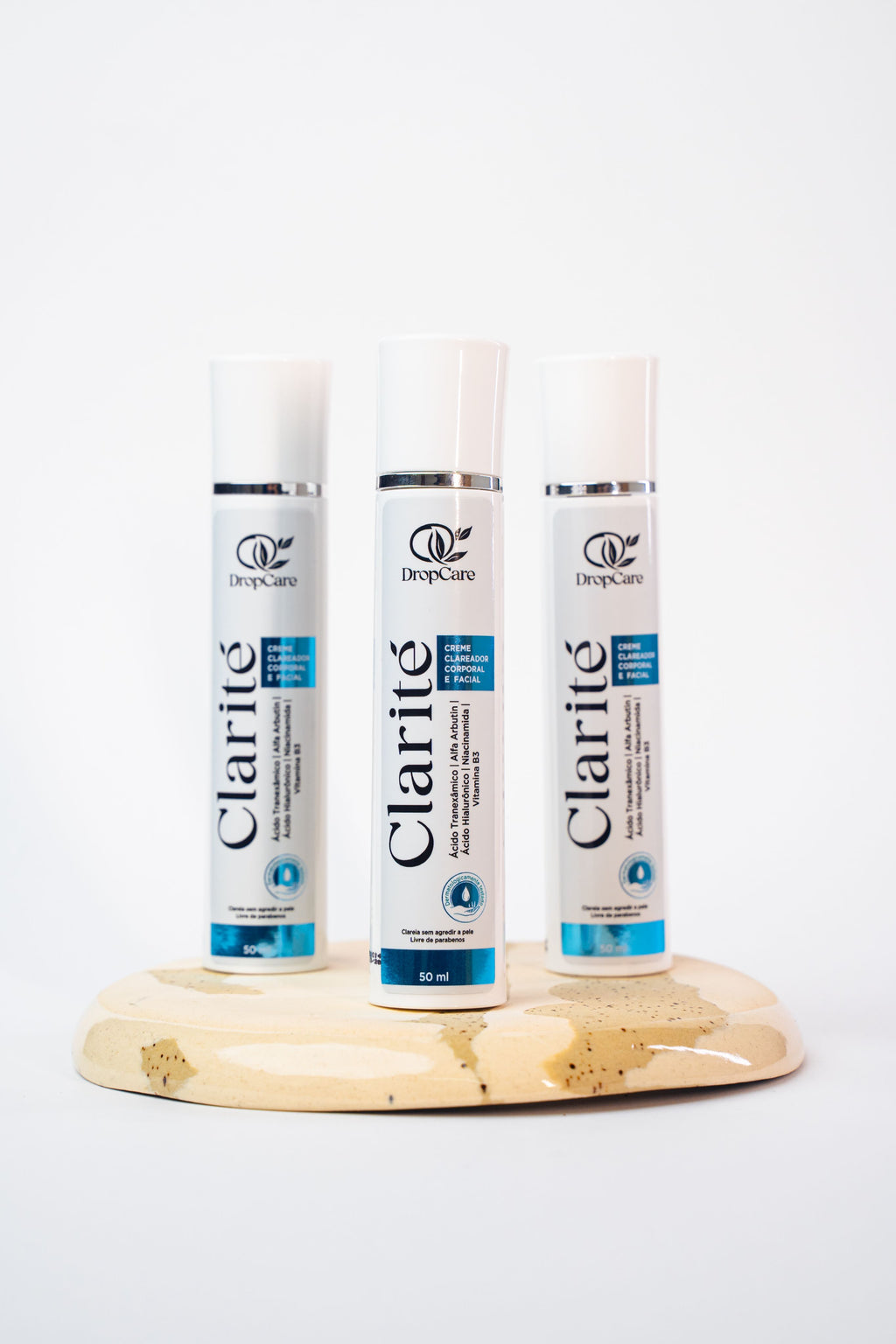 Kit 3 Clarité DropCare Creme Clareador de Manchas Facial e Corporal